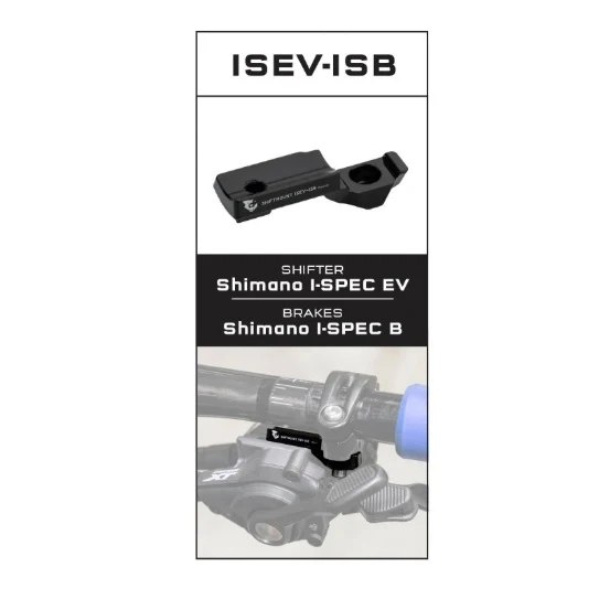 Adaptateur de Fixation WOLF TOOTH ShiftMount ISEV-ISB Shimano I-SPEC EV Shifter > Frein Shimano I-SPEC B - Image 2