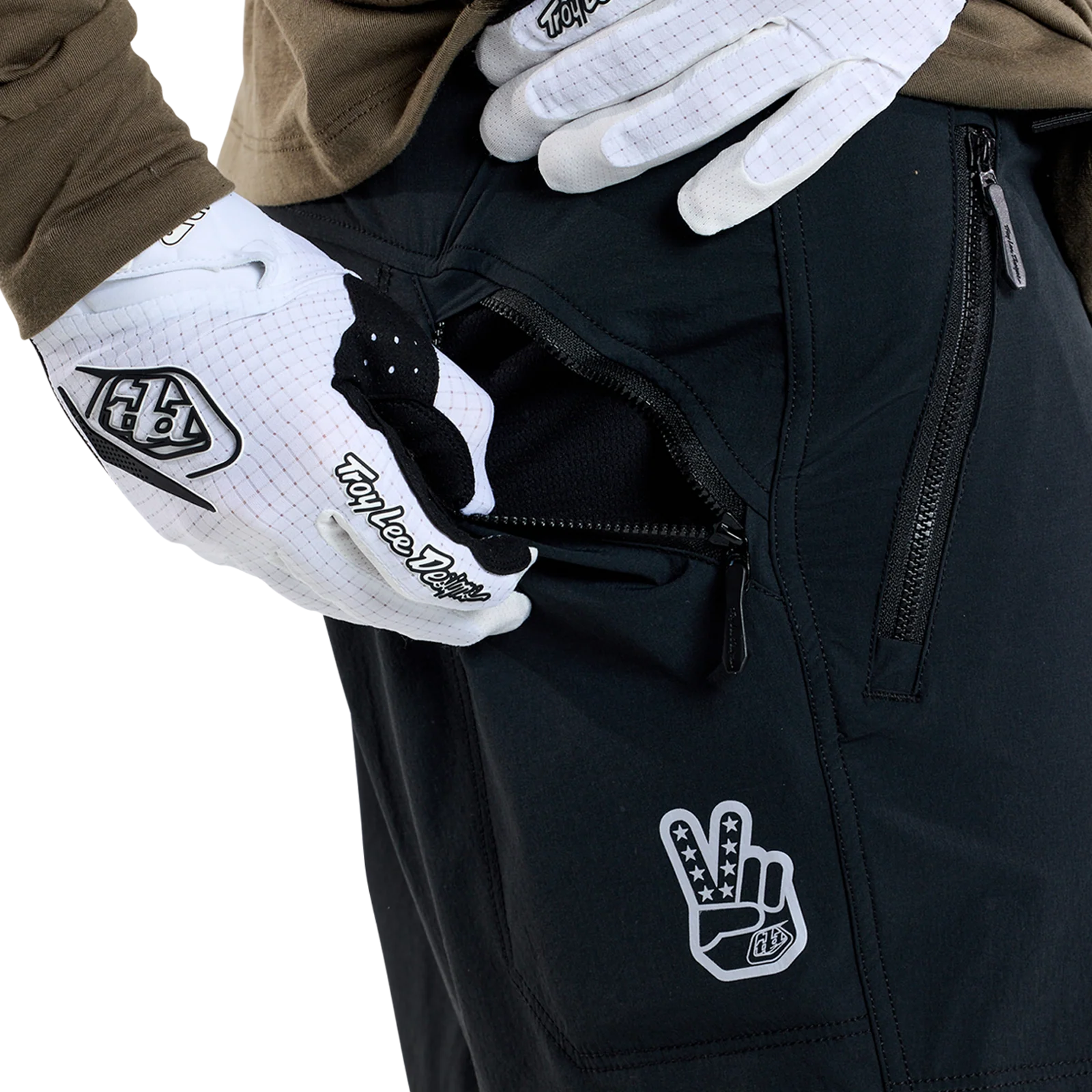 Short TROY LEE DESIGNS SKYLINE TRAIL avec Liner Mono Noir - Image 5