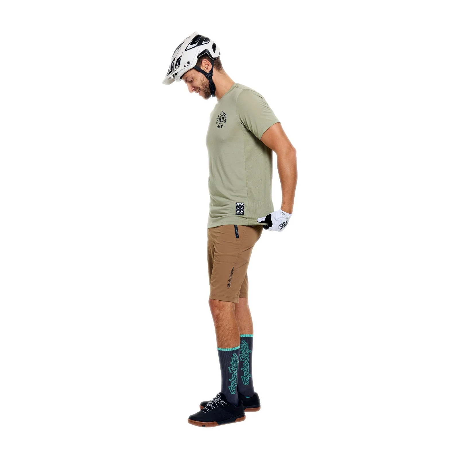 Short TROY LEE DESIGNS SKYLINE TRAIL avec Liner Mono Beige - Image 3
