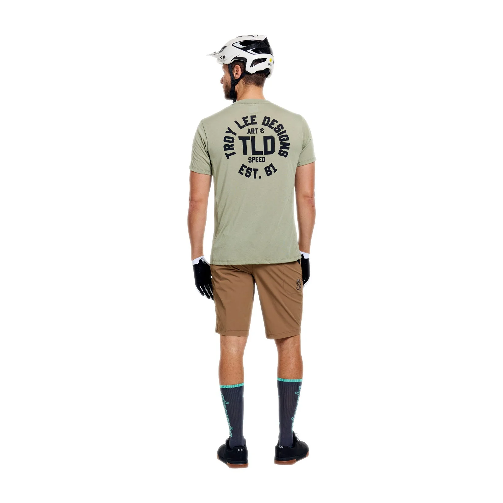 Short TROY LEE DESIGNS SKYLINE TRAIL avec Liner Mono Beige - Image 4