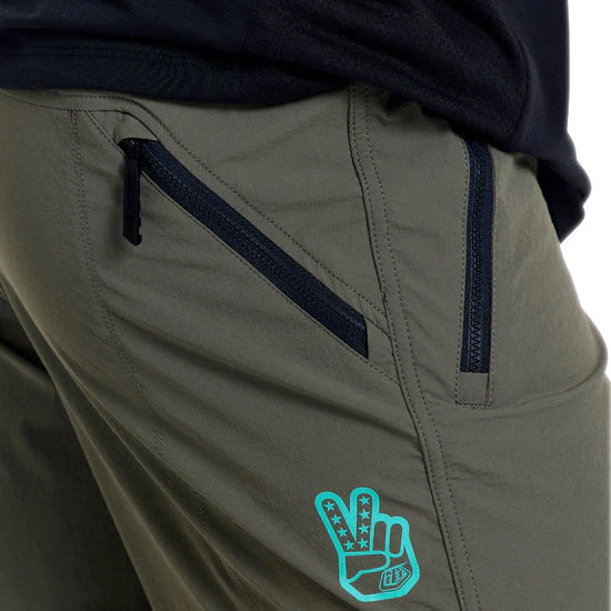 Short TROY LEE DESIGNS SKYLINE TRAIL avec Liner Mono Kaki - Image 16