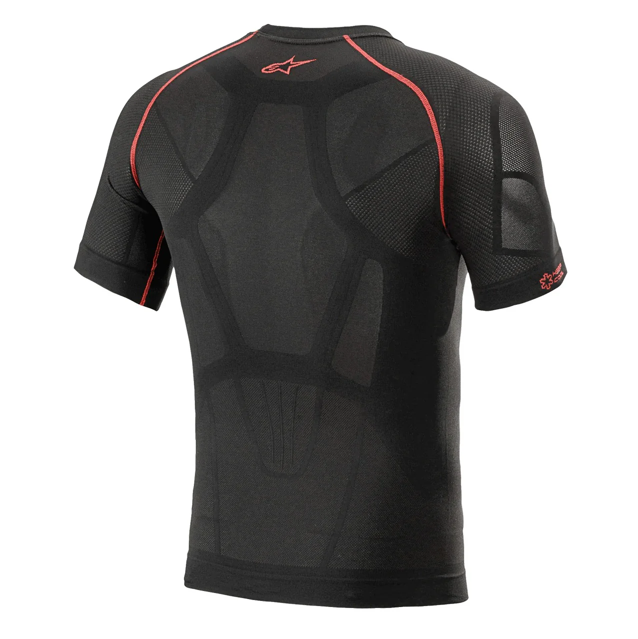 Sous-Vêtement ALPINESTARS RIDE TECH V2 SUMMER Manches Courtes Noir/Rouge - Image 2
