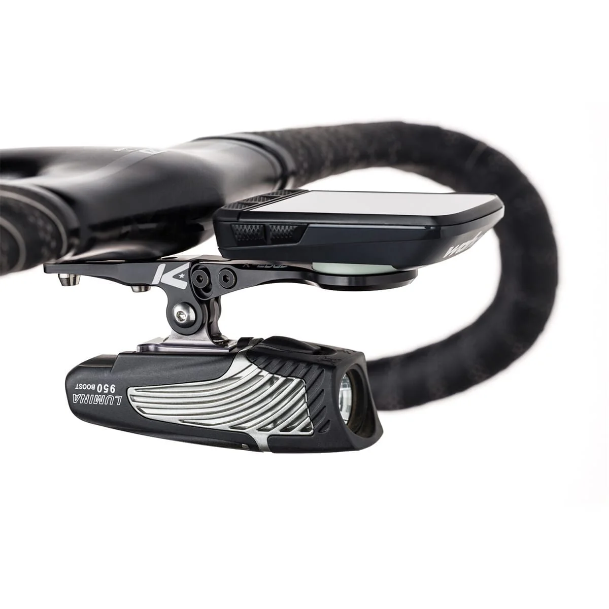 Support de Cintre Intégré K-EDGE pour Compteur WAHOO Noir - Image 3