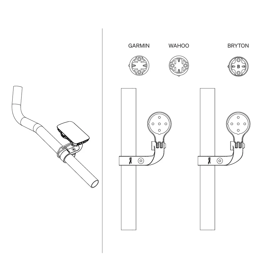Support de GPS DEDA PARAMOUNT pour Extension 24mm - Image 3
