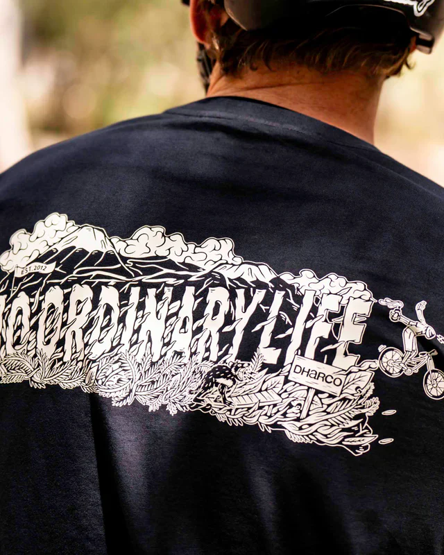 T-Shirt DHARCO COTTON KENTARO Manches Courtes Noir - Image 5