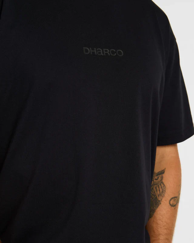 T-Shirt DHARCO COTTON KENTARO Manches Courtes Noir - Image 6