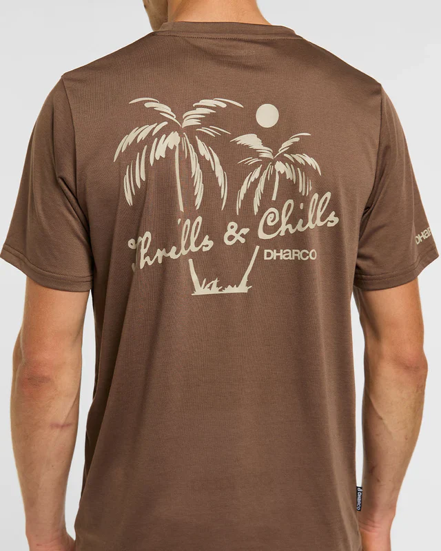 Maillot DHARCO TECH TEE HUSK Manches Courtes Marron - Image 6