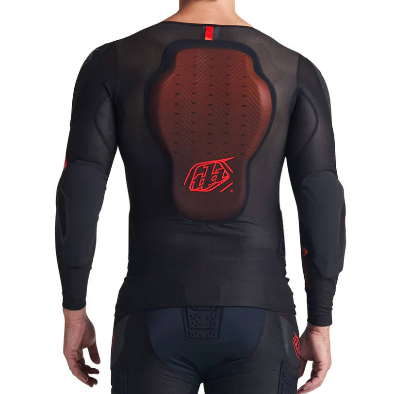 T-Shirt de Protection TROY LEE DESIGNS STAGE GHOST D3O Manches Longues Noir - Image 4