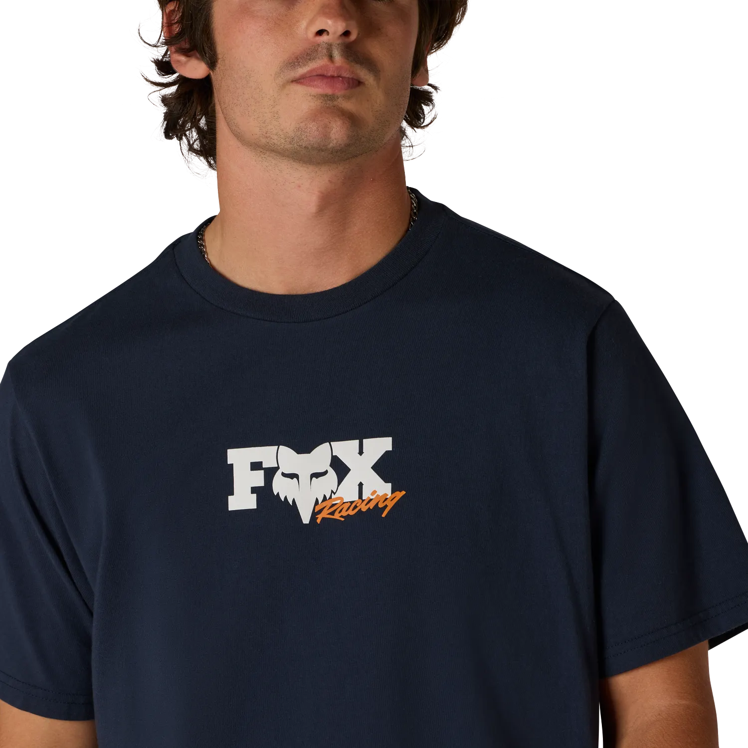 T-Shirt FOX CHECKER 195 ORIGINAL Manches Courtes Bleu Midnight - Image 6