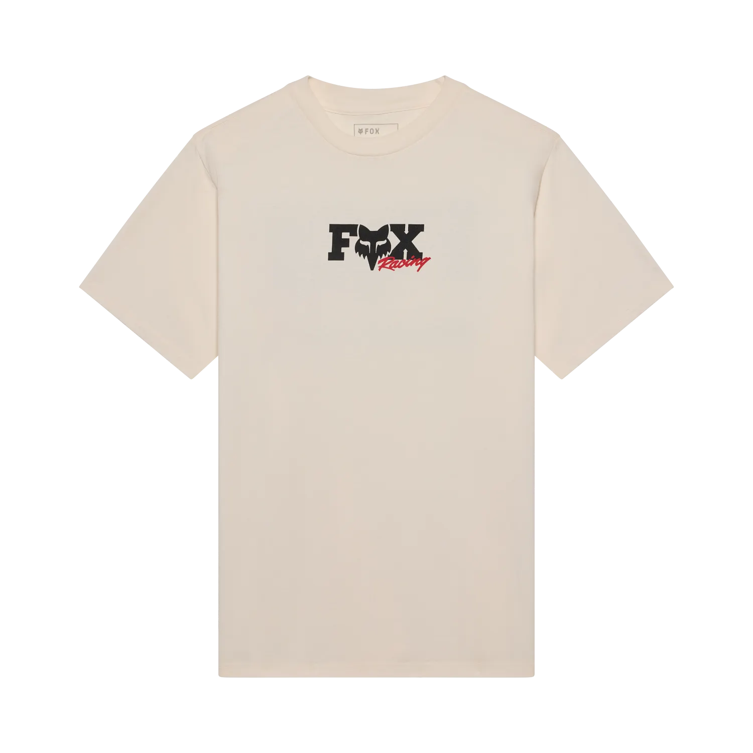 T-Shirt FOX CHECKER 195 ORIGINAL Manches Courtes Blanc Cassé