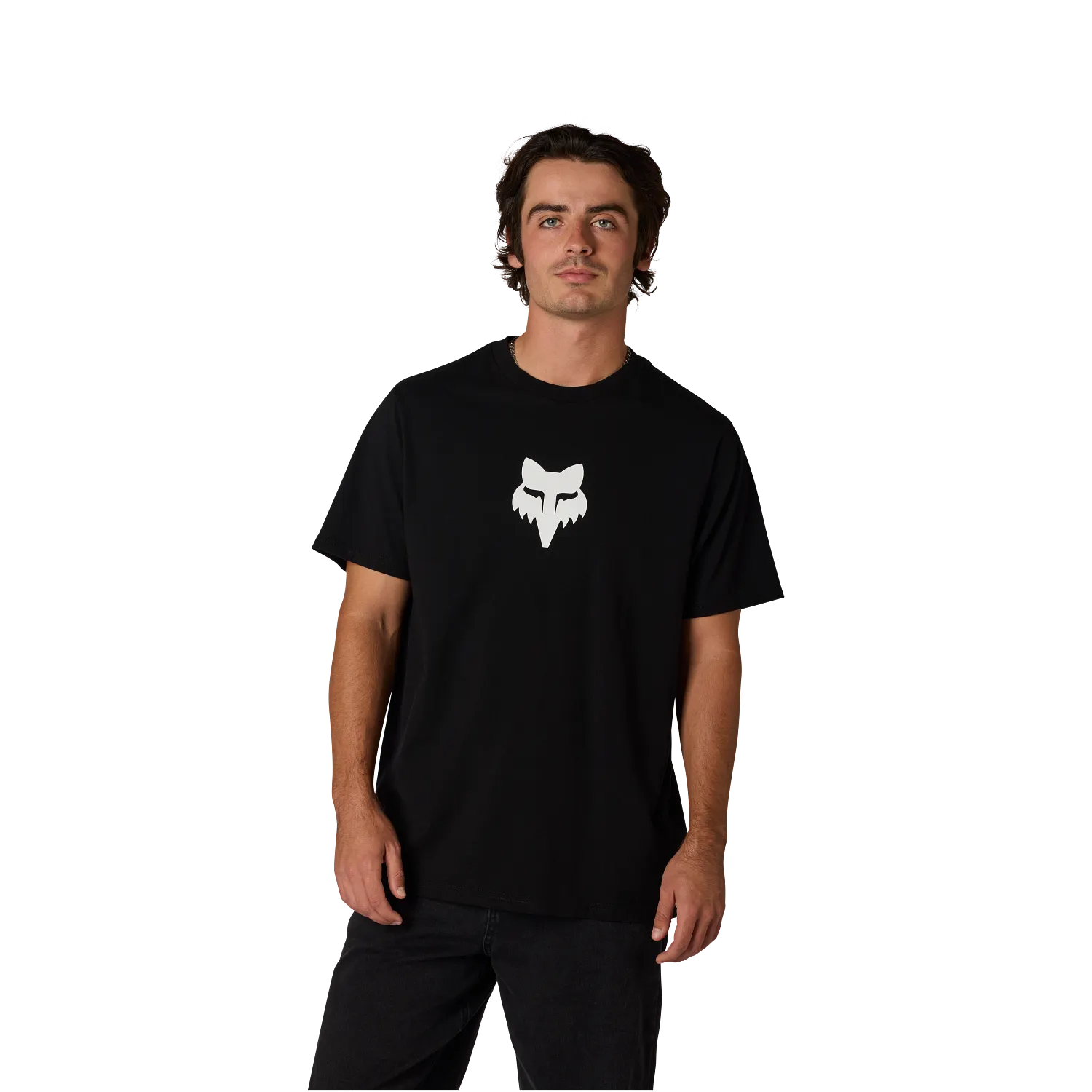 T-Shirt FOX HEAD 195 ORIGINAL Manches Courtes Noir/Blanc - Image 4
