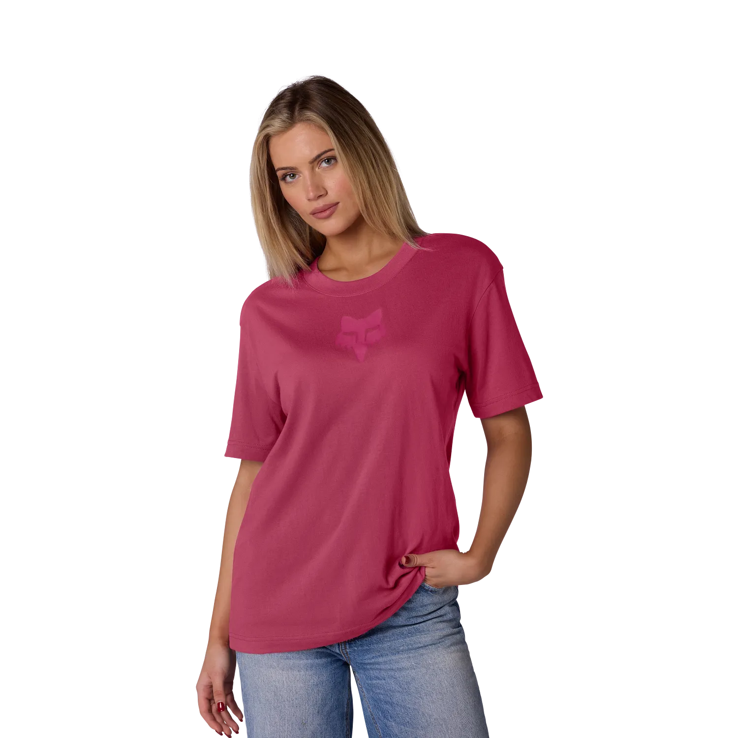 T-Shirt FOX HEAD Manches Courtes Femme Rose Berry - Image 3