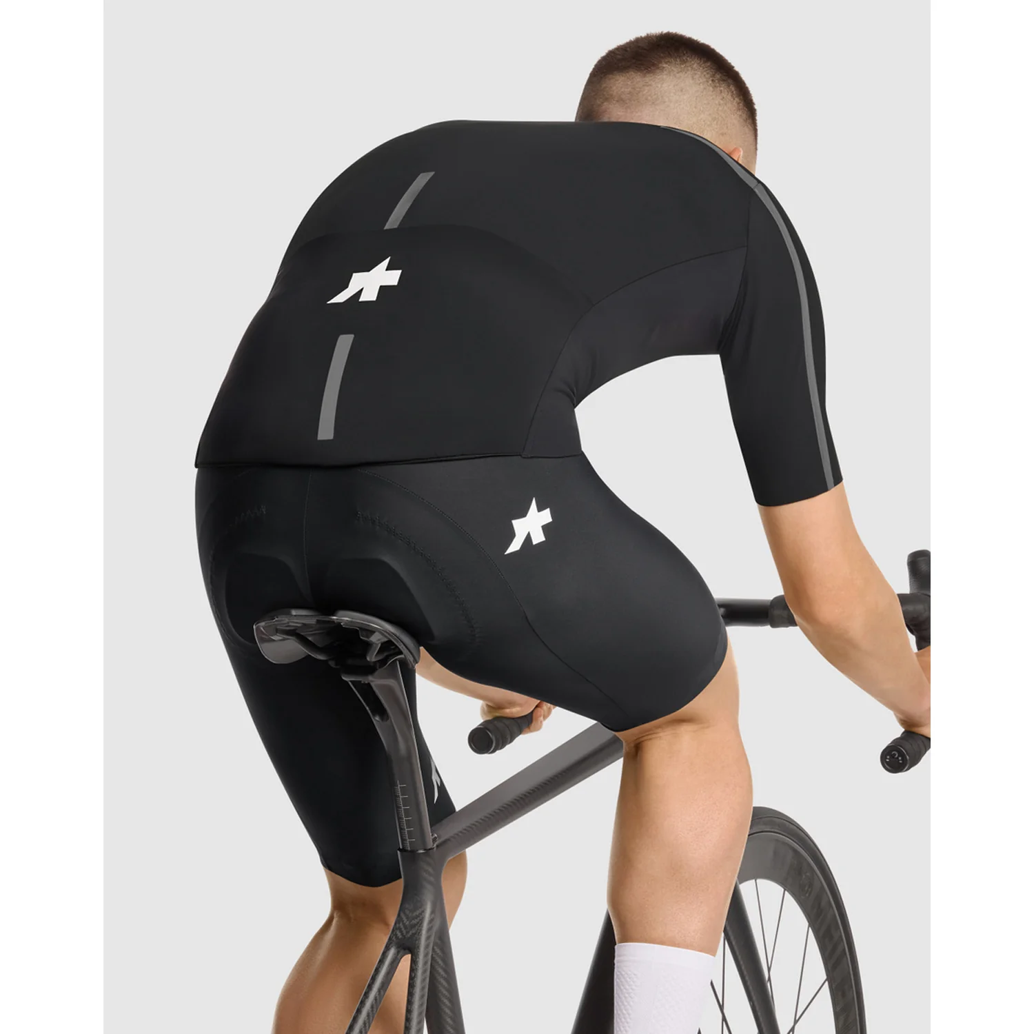 Maillot ASSOS EQUIPE R THERMO RAIN S11 Manches courtes Noir - Image 7