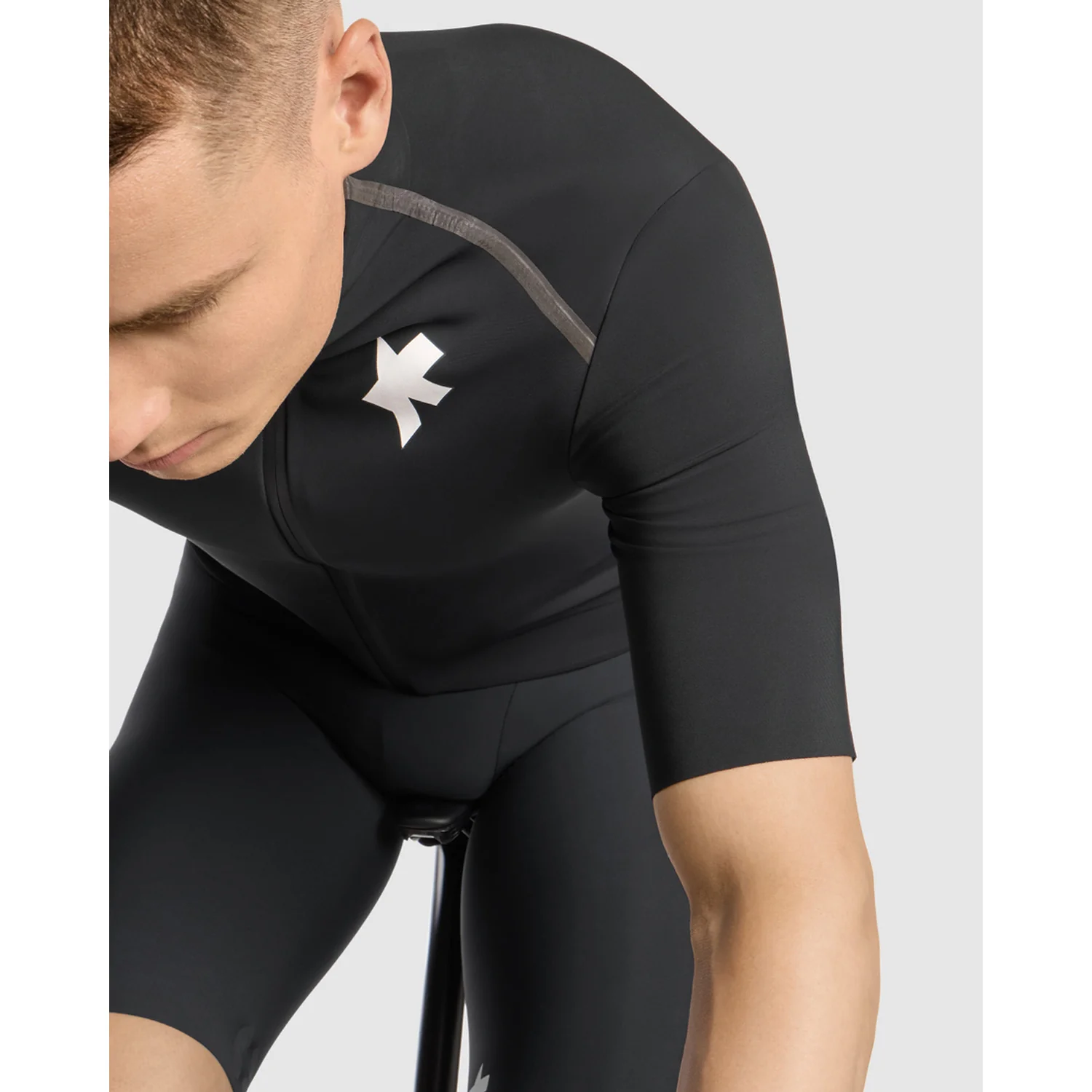 Maillot ASSOS EQUIPE R THERMO RAIN S11 Manches courtes Noir - Image 8