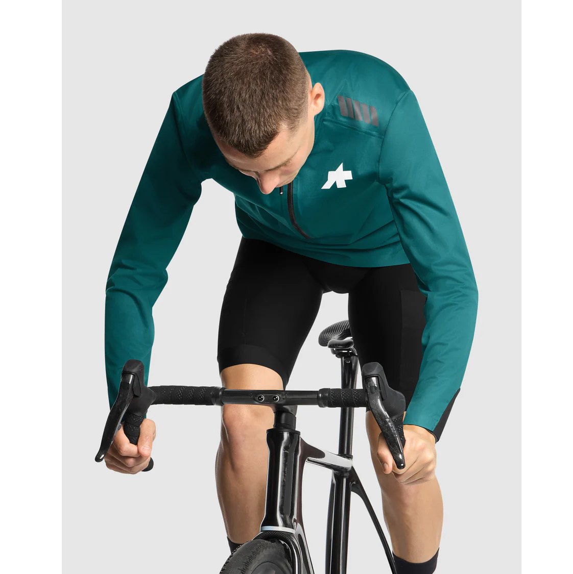 Veste ASSOS TACTICA RAIN T5 Foundation Green - Image 7