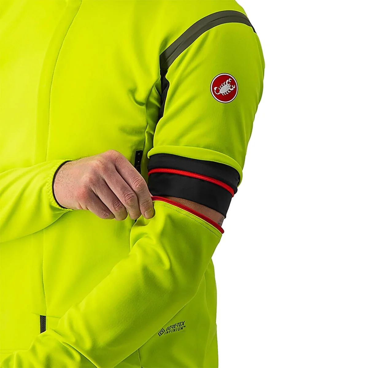Veste CASTELLI CONVERTIBLE PERFETTO ROS 2 Jaune/Gris - Image 8