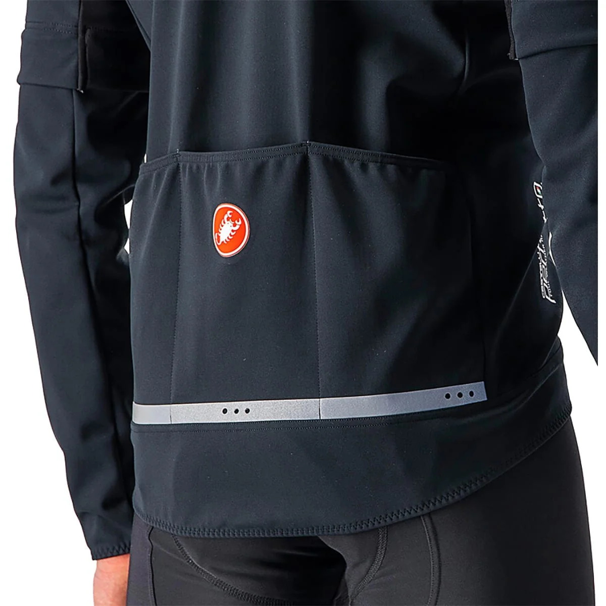 Veste CASTELLI CONVERTIBLE PERFETTO ROS 2 Noir/Noir Reflex - Image 3