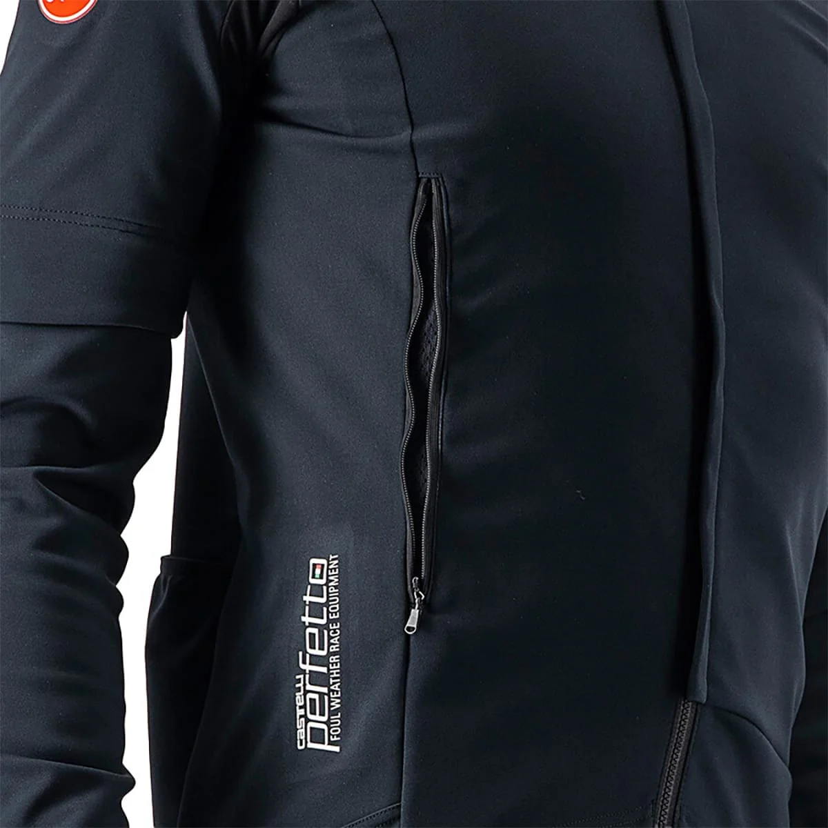 Veste CASTELLI CONVERTIBLE PERFETTO ROS 2 Noir/Noir Reflex - Image 4