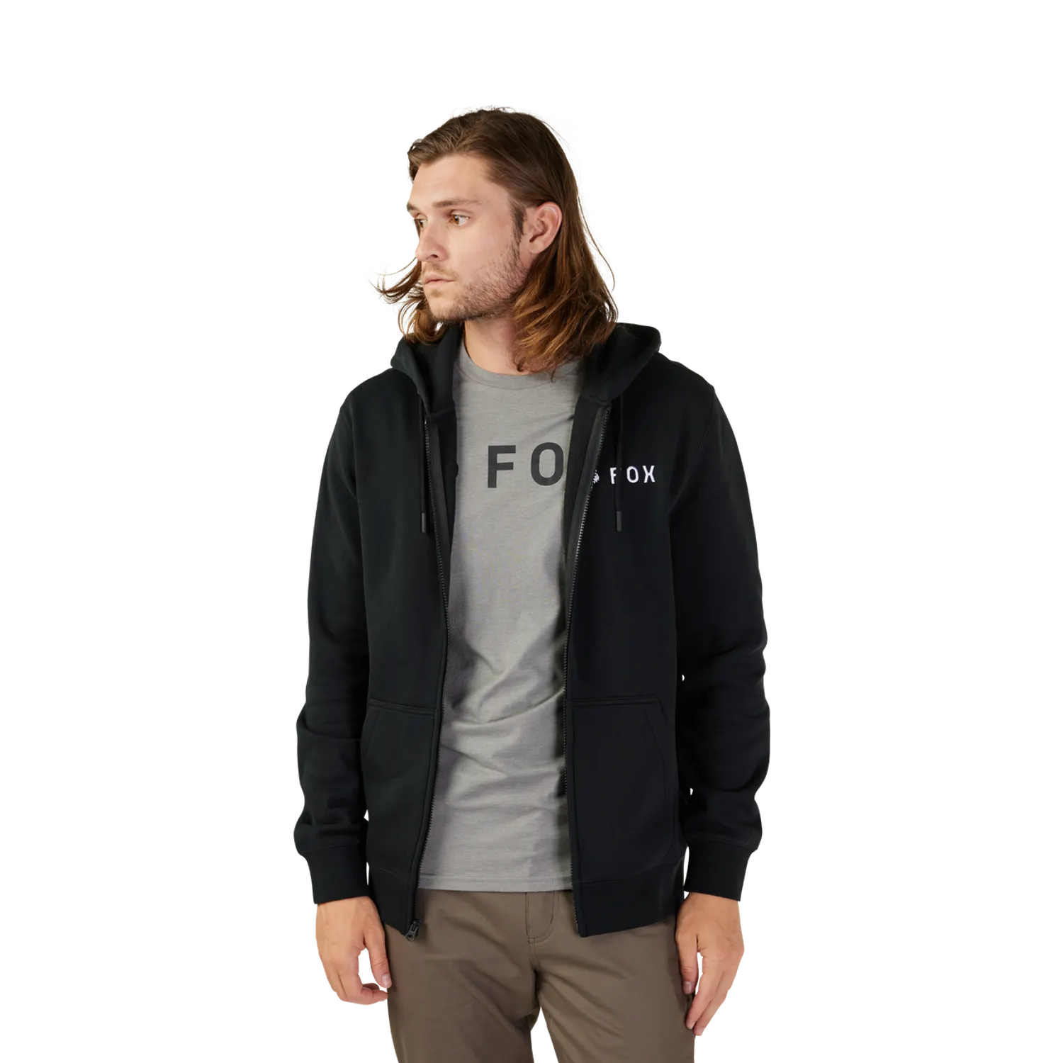 Sweat à Capuche FOX ABSOLUTE ZIP Noir - Image 7
