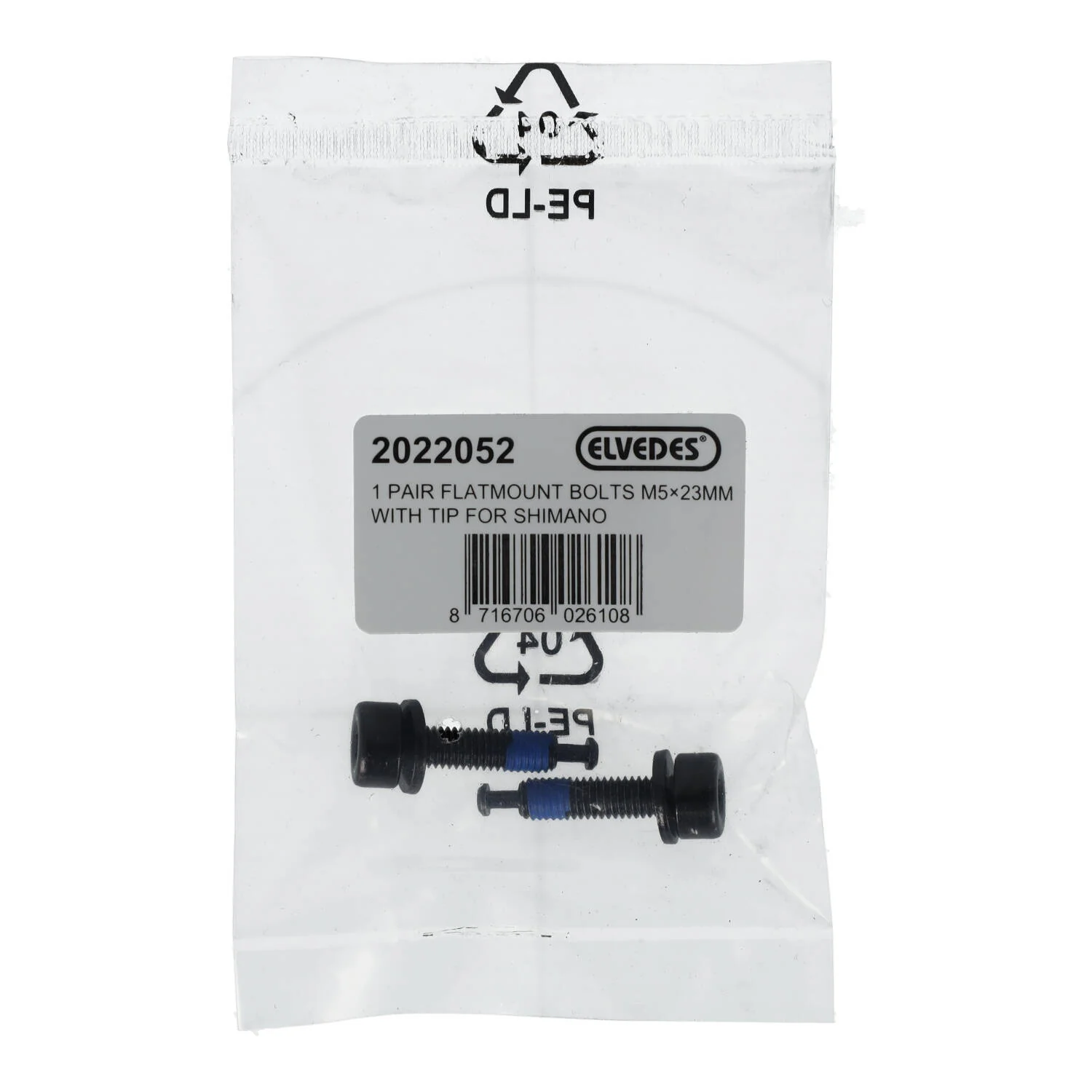Vis de Fixation Etrier Arrière ELVEDES FM Shimano M5x23 Type C - Image 2