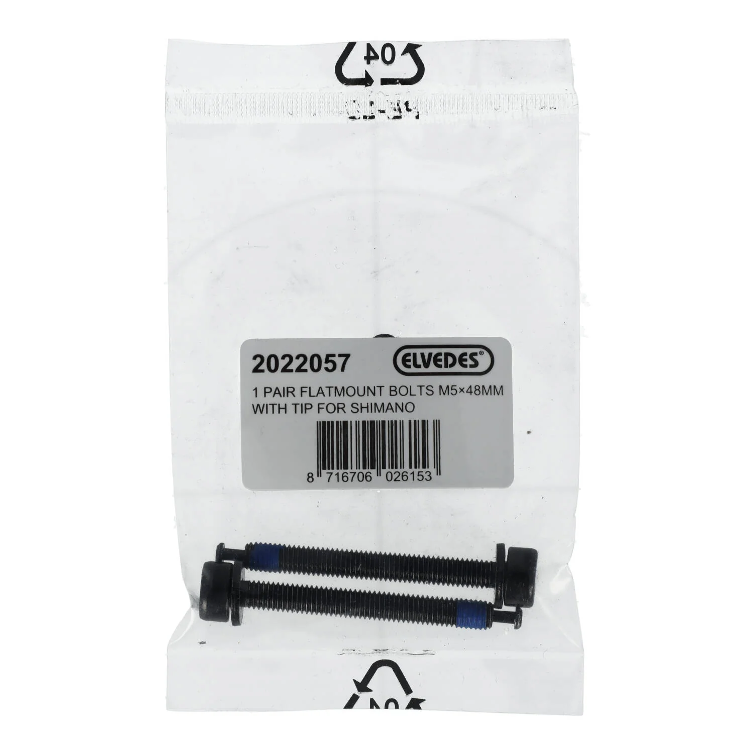 Vis de Fixation Etrier Arrière ELVEDES FM Shimano M5x48 Type C - Image 2